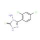 4-Amino-5-(2,4-dichloro-phenyl)-4H-[1,2,4]triazole-3-thiol (CAS 93677-89-5) - chemical structure image