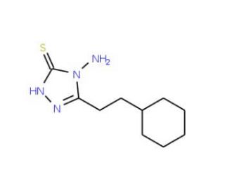 4-amino-5-(2-cyclohexylethyl)-4H-1,2,4-triazole-3-thiol - chemical structure image