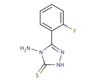 4-Amino-5-(2-fluoro-phenyl)-4H-[1,2,4]triazole-3-thiol - chemical structure image
