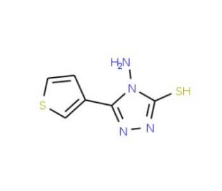 4-amino-5-(3-thienyl)-4H-1,2,4-triazole-3-thiol - chemical structure image