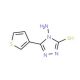 4-amino-5-(3-thienyl)-4H-1,2,4-triazole-3-thiol - chemical structure image
