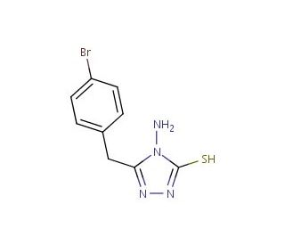 4-Amino-5-(4-bromo-benzyl)-4H-[1,2,4]triazole-3-thiol - chemical structure image