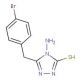 4-Amino-5-(4-bromo-benzyl)-4H-[1,2,4]triazole-3-thiol - chemical structure image