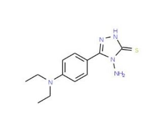 4-amino-5-[4-(diethylamino)phenyl]-2,4-dihydro-3H-1,2,4-triazole-3-thione - chemical structure image