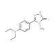 4-amino-5-[4-(diethylamino)phenyl]-2,4-dihydro-3H-1,2,4-triazole-3-thione - chemical structure image