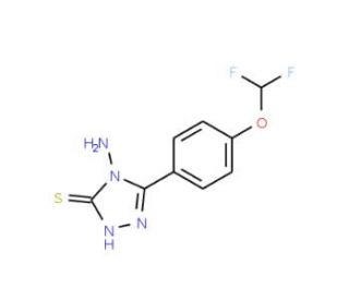 4-amino-5-[4-(difluoromethoxy)phenyl]-4H-1,2,4-triazole-3-thiol - chemical structure image
