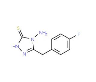 4-amino-5-(4-fluorobenzyl)-4H-1,2,4-triazole-3-thiol - chemical structure image