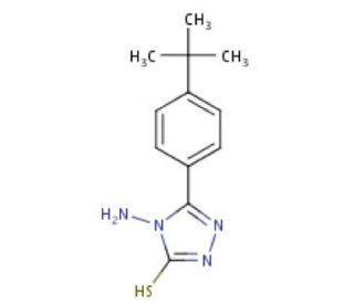 4-Amino-5-(4-tert-butyl-phenyl)-4H-[1,2,4]triazole-3-thiol (CAS 349116-17-2) - chemical structure image