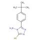 4-Amino-5-(4-tert-butyl-phenyl)-4H-[1,2,4]triazole-3-thiol (CAS 349116-17-2) - chemical structure image