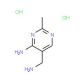 4-Amino-5-aminomethyl-2-methylpyrimidine Dihydrochloride (CAS 874-43-1) - chemical structure image
