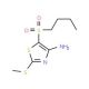 4-Amino-5-butylsulfonyl-2-methylthiothiazole (CAS 117420-87-8) - chemical structure image
