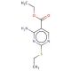 4-Amino-5-carbethoxy-2-ethylmercaptopyrimidine (CAS 778-97-2) - chemical structure image