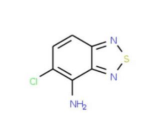 4-Amino-5-chloro-2,1,3-benzothiadiazole (CAS 30536-19-7) - chemical structure image