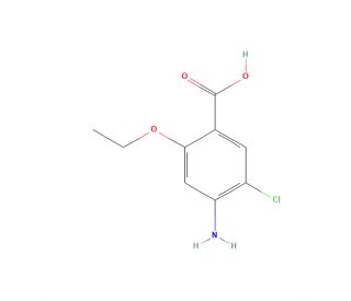 4-Amino-5-chloro-2-ethoxy benzoic acid (CAS 108282-38-8) - chemical structure image