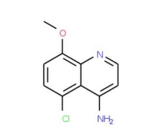 4-Amino-5-chloro-8-methoxyquinoline (CAS 1189107-27-4) - chemical structure image