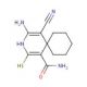 4-amino-5-cyano-2-mercapto-3-azaspiro[5.5]undeca-1,4-diene-1-carboxamide - chemical structure image