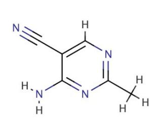 4-Amino-5-cyano-2-methylpyrimidine (CAS 698-29-3) - chemical structure image