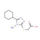 (4-Amino-5-cyclohexyl-4H-[1,2,4]triazol-3-ylsulfanyl)-acetic acid - chemical structure image