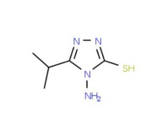 4-amino-5-isopropyl-4H-1,2,4-triazole-3-thiol - chemical structure image