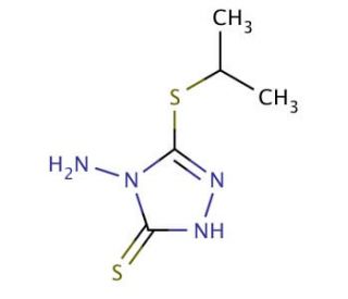 4-amino-5-(isopropylthio)-4H-1,2,4-triazole-3-thiol - chemical structure image