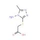 (4-Amino-5-methyl-4H-[1,2,4]triazol-3-ylsulfanyl)-acetic acid - chemical structure image