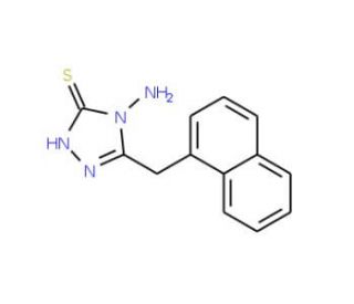 4-Amino-5-naphthalen-1-ylmethyl-4H-[1,2,4]triazole-3-thiol - chemical structure image