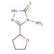 4-amino-5-tetrahydrofuran-2-yl-4H-1,2,4-triazole-3-thiol - chemical structure image