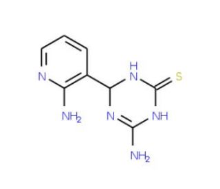 4-Amino-6-(2-aminopyridin-3-yl)-1,6-dihydro-1,3,5-triazine-2-thiol - chemical structure image