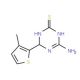 4-Amino-6-(3-methyl-2-thienyl)-1,6-dihydro-1,3,5-triazine-2-thiol - chemical structure image