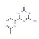 4-Amino-6-(6-methylpyridin-2-yl)-1,6-dihydro-1,3,5-triazine-2-thiol - chemical structure image