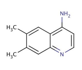 4-Amino-6,7-dimethylquinoline (CAS 948292-99-7) - chemical structure image
