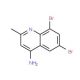 4-Amino-6,8-dibromo-2-methylquinoline (CAS 96938-27-1) - chemical structure image
