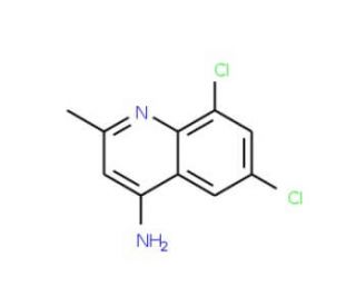 4-Amino-6,8-dichloro-2-methylquinoline (CAS 917562-01-7) - chemical structure image