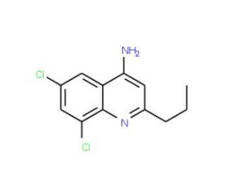 4-Amino-6,8-dichloro-2-propylquinoline (CAS 1189105-48-3) - chemical structure image