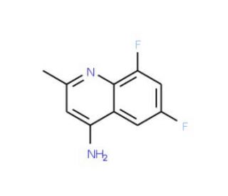 4-amino-6,8-difluoro-2-methylquinoline (CAS 288151-32-6) - chemical structure image