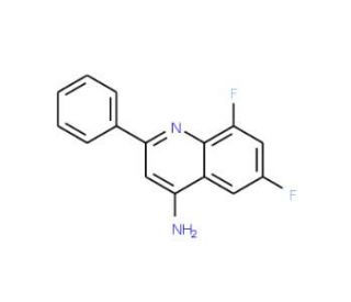 4-Amino-6,8-difluoro-2-phenylquinoline (CAS 1189106-40-8) - chemical structure image