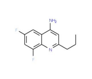 4-Amino-6,8-difluoro-2-propylquinoline (CAS 1189105-83-6) - chemical structure image