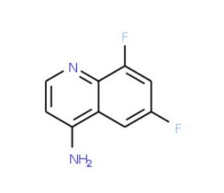 4-Amino-6,8-difluoroquinoline (CAS 288371-41-5) - chemical structure image
