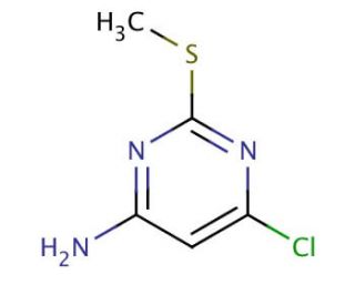 4-Amino-6-chloro-2-(methylthio)pyrimidine (CAS 1005-38-5) - chemical structure image