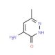 4-Amino-6-methyl-2H-pyridazin-3-one - chemical structure image