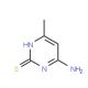 4-amino-6-methylpyrimidine-2-thiol - chemical structure image