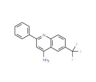 4-Amino-6-trifluoromethyl-2-phenylquinoline (CAS 1189106-21-5) - chemical structure image
