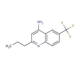4-Amino-6-trifluoromethyl-2-propylquinoline (CAS 1189107-36-5) - chemical structure image