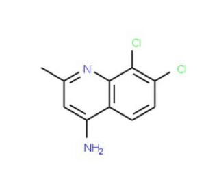 4-Amino-7,8-dichloro-2-methylquinoline (CAS 917562-02-8) - chemical structure image