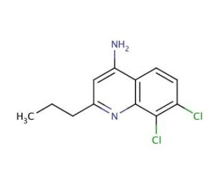 4-Amino-7,8-dichloro-2-propylquinoline (CAS 1189105-51-8) - chemical structure image