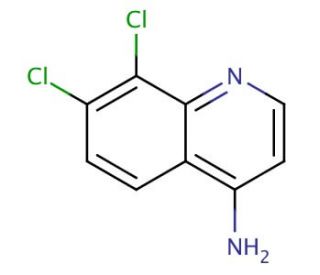 4-Amino-7,8-dichloroquinoline (CAS 948293-25-2) - chemical structure image