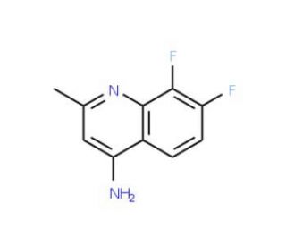 4-Amino-7,8-difluoro-2-methylquinoline (CAS 288151-48-4) - chemical structure image