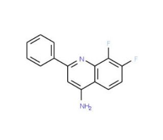 4-Amino-7,8-difluoro-2-phenylquinoline (CAS 1189106-49-7) - chemical structure image