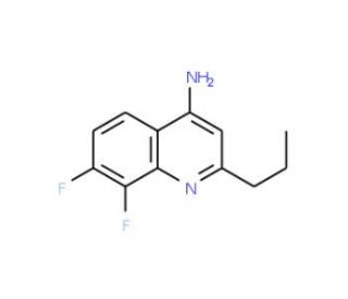 4-Amino-7,8-difluoro-2-propylquinoline (CAS 1189106-87-3) - chemical structure image