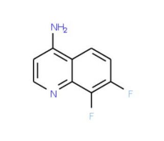 4-Amino-7,8-difluoroquinoline (CAS 1189107-49-0) - chemical structure image
